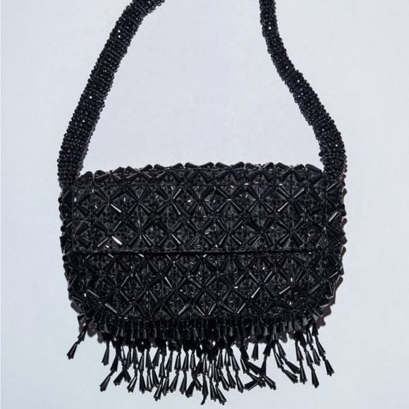 Black beaded purse - Picture 3 of 5